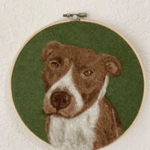 Handmade Portrait in Needle Felting