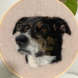 Handmade Portrait in Embroidery